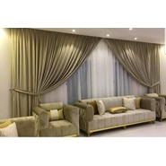 princehomefurnishings Silk Plain Door Curtains