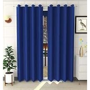 Unbranded Silk Plain Door Curtains