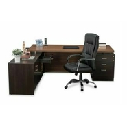 FALCON INNOVATIVE FURNITURE Executive Table with Both side pedestal unit