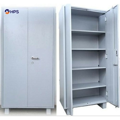 HP S Almirah Steel shelving cabinet with partial wardrobe