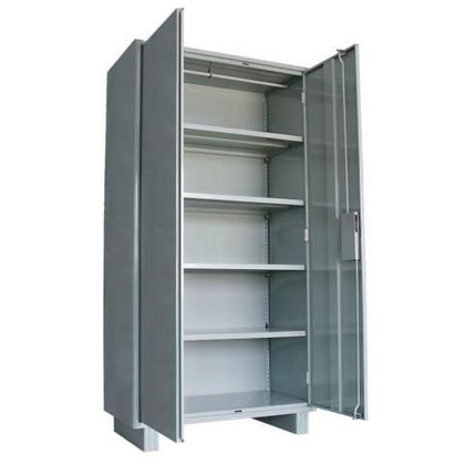 HP S Almirah Steel shelving cabinet with partial wardrobe