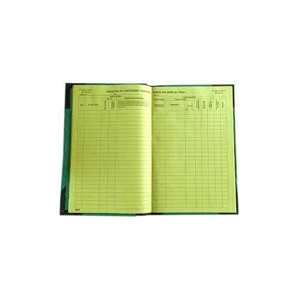 Unbranded CONTINGENCY REGISTER Diaries-printed-plain- register- 500 Pages