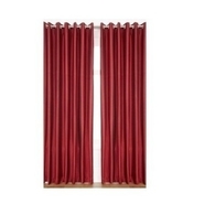 CARVIL Silk Plain Door Curtains