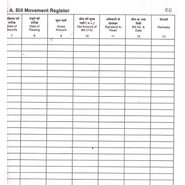 Milan Brand  FILE MOVEMENT REGISTER Diaries-printed-plain- register- 200 Pages