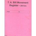 Milan Brand  FILE MOVEMENT REGISTER Diaries-printed-plain- register- 200 Pages