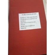 Milan Brand  PAY BILL REGISTER Diaries-printed-plain- register- 100 Pages