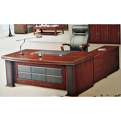 Dimpal Iron Factory Executive Table with One side pedestal unit and E.R.U