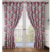 msac Polyster Floral Door Curtains