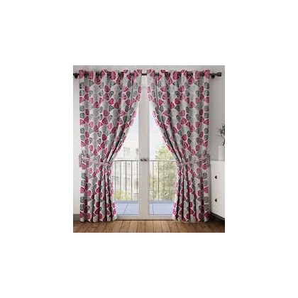 msac Polyster Floral Door Curtains