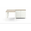 FLINT Executive Table with One side pedestal unit and E.R.U