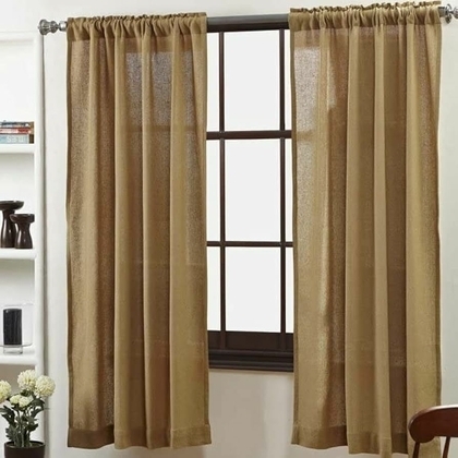 INTERNATIONAL EXPORT HOUSE Jute Plain Door Curtains