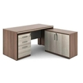 Ask Modular Executive Table with One side pedestal unit and E.R.U