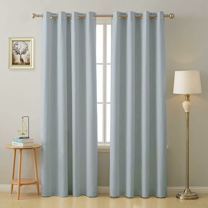 ZARO Polyster Plain Door Curtains