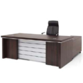 Wood Square Executive Table with One side pedestal unit and E.R.U