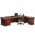 Wood Square Executive Table with One side pedestal unit and E.R.U