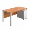 H2O Executive Table with One side pedestal unit