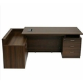 STEEL FIT--STEEL FIT INTERIORS Executive Table with One side pedestal unit and E.R.U