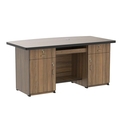 STEEL FIT--STEEL FIT INTERIORS Executive Table with Both side pedestal unit