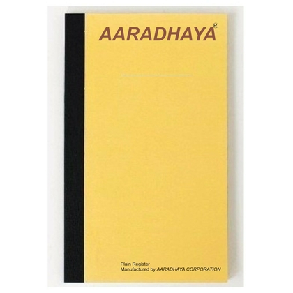 AARADHAYA PLAIN REGISTER Diaries-printed-plain- register- 384 Pages