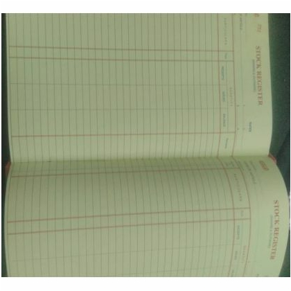 NA STOCK REGISTER Diaries-printed-plain- register- 200 Pages