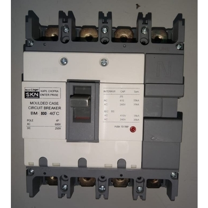 BENTEX-SKN 800 A 4 Pole 50 KA Molded Case Circuit Breakers (Mccb)