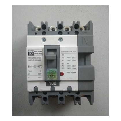 BENTEX-SKN 100A 4 Pole 35 KA Molded Case Circuit Breakers (Mccb)