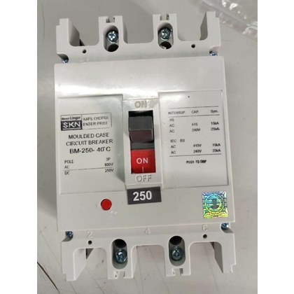 BENTEX-SKN 250A 3 Pole 35 KA Molded Case Circuit Breakers (Mccb)