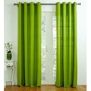 Unbranded Silk Plain Door Curtains