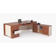 DELITE HI TECH Executive Table with One side pedestal unit and E.R.U