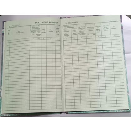 MAHARANA STOCK REGISTER Diaries-printed-plain- register- 216 Pages