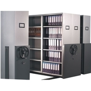 Angular Movable File Storage System (Compactor) 3-Bay Mechnized Drive Type