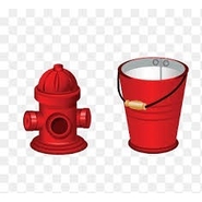 IRON SAFETY FIRE BUCKET (WATER)