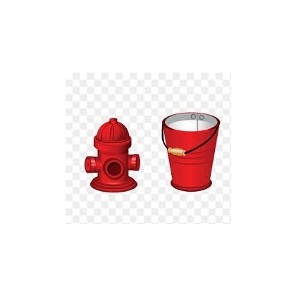 IRON SAFETY FIRE BUCKET (WATER)