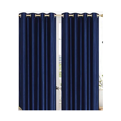 Unbranded Silk Plain Door Curtains