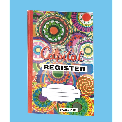 capital PLAIN REGISTER Diaries-printed-plain- register- 100 Pages