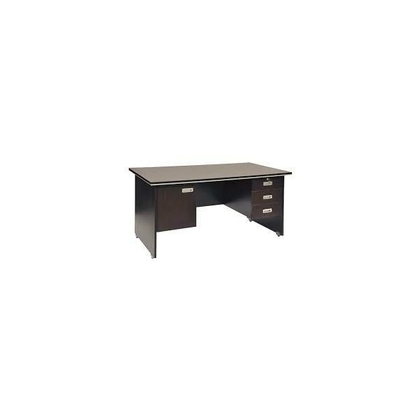 mc brown Executive Table with One side pedestal unit