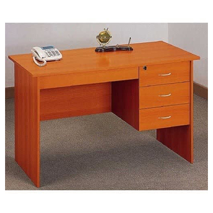 mc brown Executive Table with One side pedestal unit