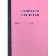 ABD DESPATCH REGISTER Diaries-printed-plain- register- 14 Pages