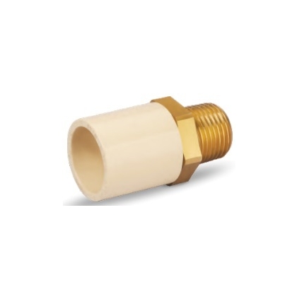 QUAA 15 mm dia Male adapter brass threaded