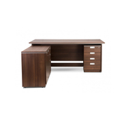 Krafterio Executive Table with One side pedestal unit and E.R.U