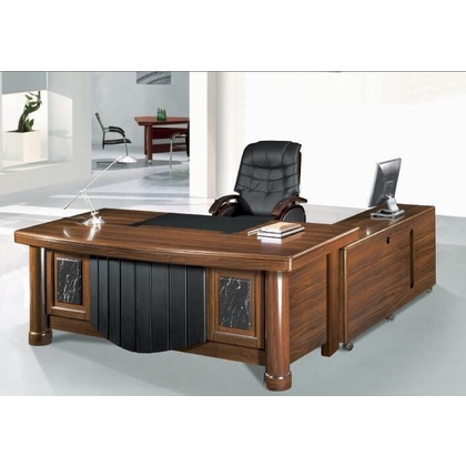 Krafterio Executive Table with One side pedestal unit and E.R.U