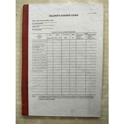 Unbranded FILE MOVEMENT REGISTER Diaries-printed-plain- register- 14 Pages