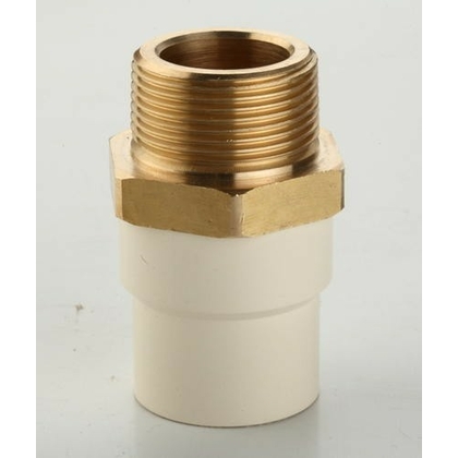 Prince 25 mm dia Male adapter brass threaded