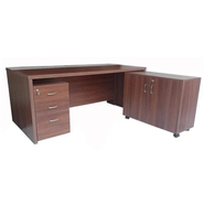 HARLISON Executive Table with One side pedestal unit and E.R.U