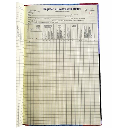 Unbranded Casual Leave Register Diaries-printed-plain- register- 350 Pages