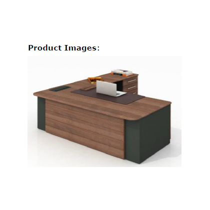 GODREJ INTERIO Executive Table with Both side pedestal unit