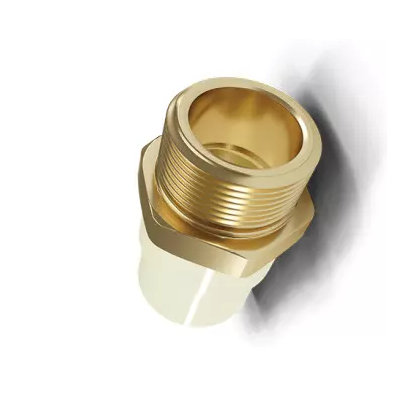 Finolex Pipes 25 mm dia Male adapter brass threaded