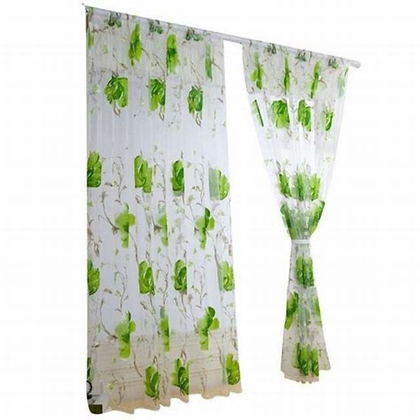 DDecor Cotton Floral Door Curtains