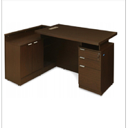 Doris Fray Executive Table with One side pedestal unit and E.R.U