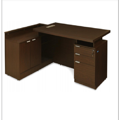 Doris Fray Executive Table with One side pedestal unit and E.R.U